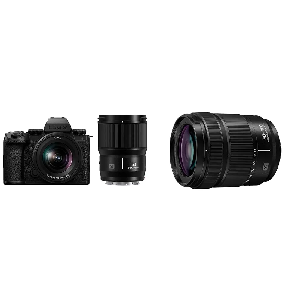 Panasonic LUMIX S5II Mirrorless Camera with 28-200mm Lens - Compact Hybrid Powerhouse