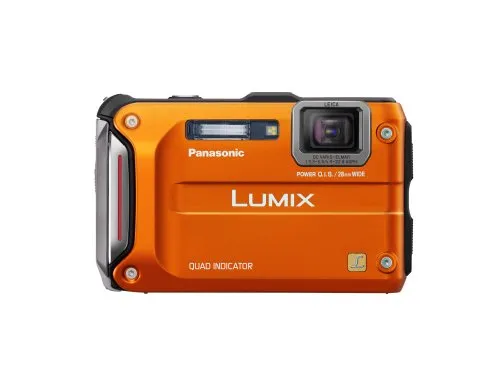 Panasonic Lumix TS4 Waterproof Digital Camera 12.1MP with 4.6x Zoom - Orange