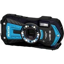 Pentax Optio WG-2 Azure Blue 16MP Waterproof Shockproof Camera for All-Weather Adventures