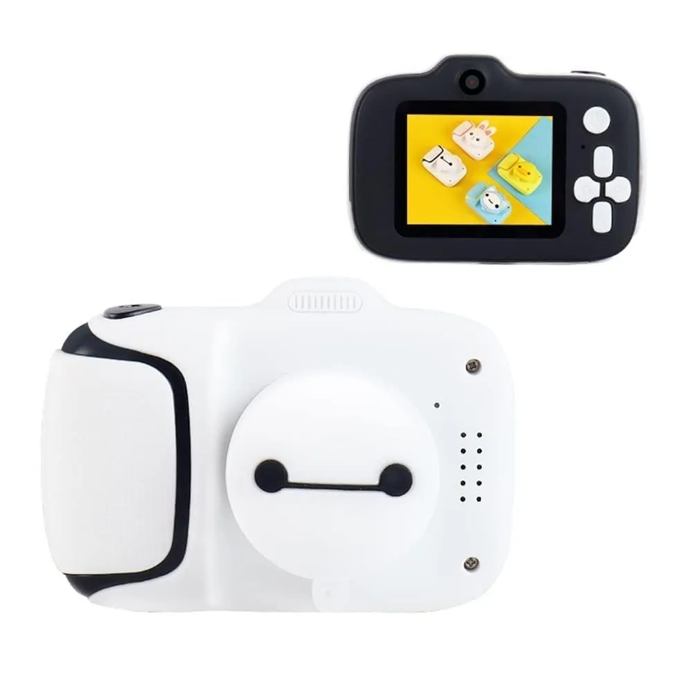 Portable Cartoon Children's Camera - 1080P 20MP HD, Eco-Friendly Design (White)