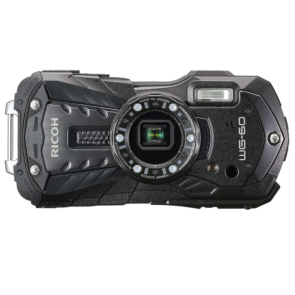 RICOH WG-60 Waterproof Digital Camera Black 14m Shockproof -10°C 16MP Adventure Photography