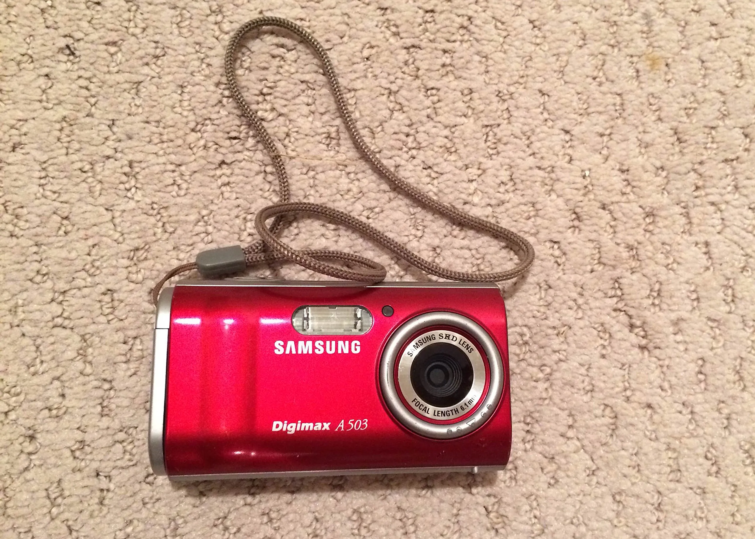 Samsung Digimax A503 Red Digital Camera 5MP - Compact, Stylish & High-Quality Photography