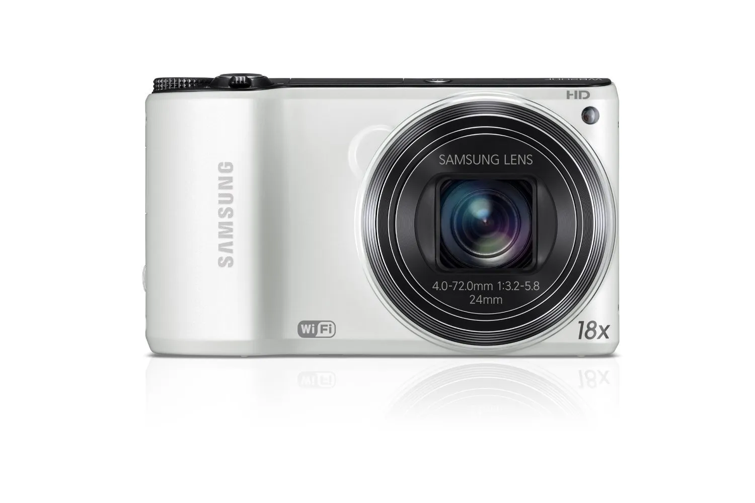 Samsung WB200F Digital Camera 14.2MP WiFi USB 18x Zoom 3-Inch Screen - White