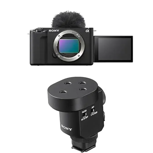 Sony Alpha ZV-E1 Full-Frame Mirrorless Vlog Camera Bundle with Digital Shotgun Microphone