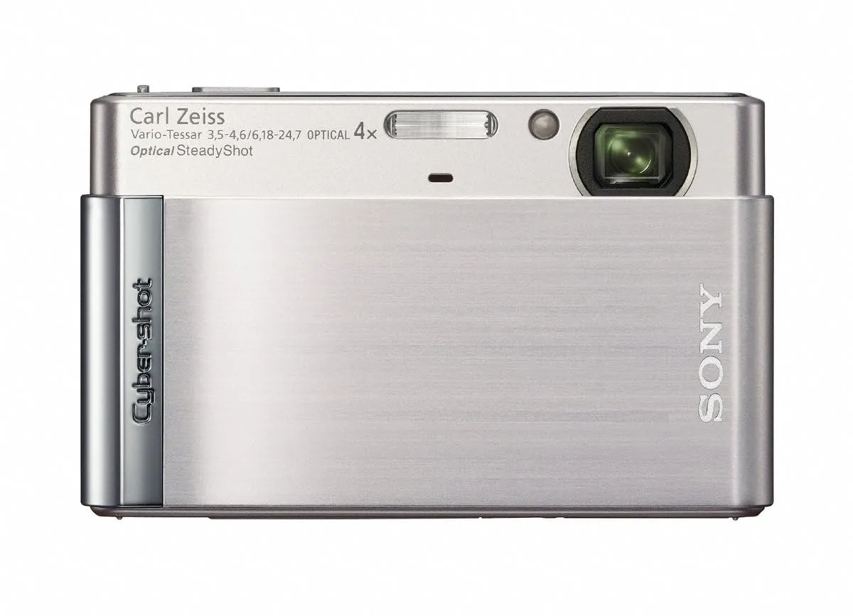 Sony Cyber-shot DSC-T90 12.1 MP Camera with 4x Zoom, Image Stabilization, Silver (Renewed)