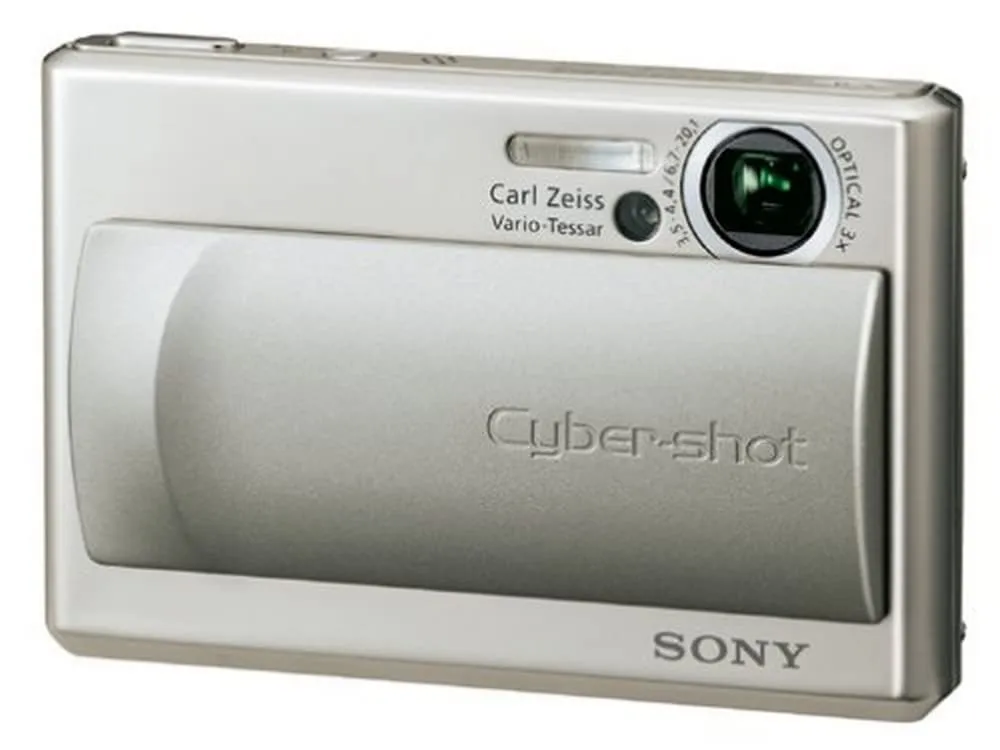 Sony Cybershot DSC-T1 5MP Digital Camera, 3x Optical Zoom, Ultra-Compact Design, 2.5” LCD