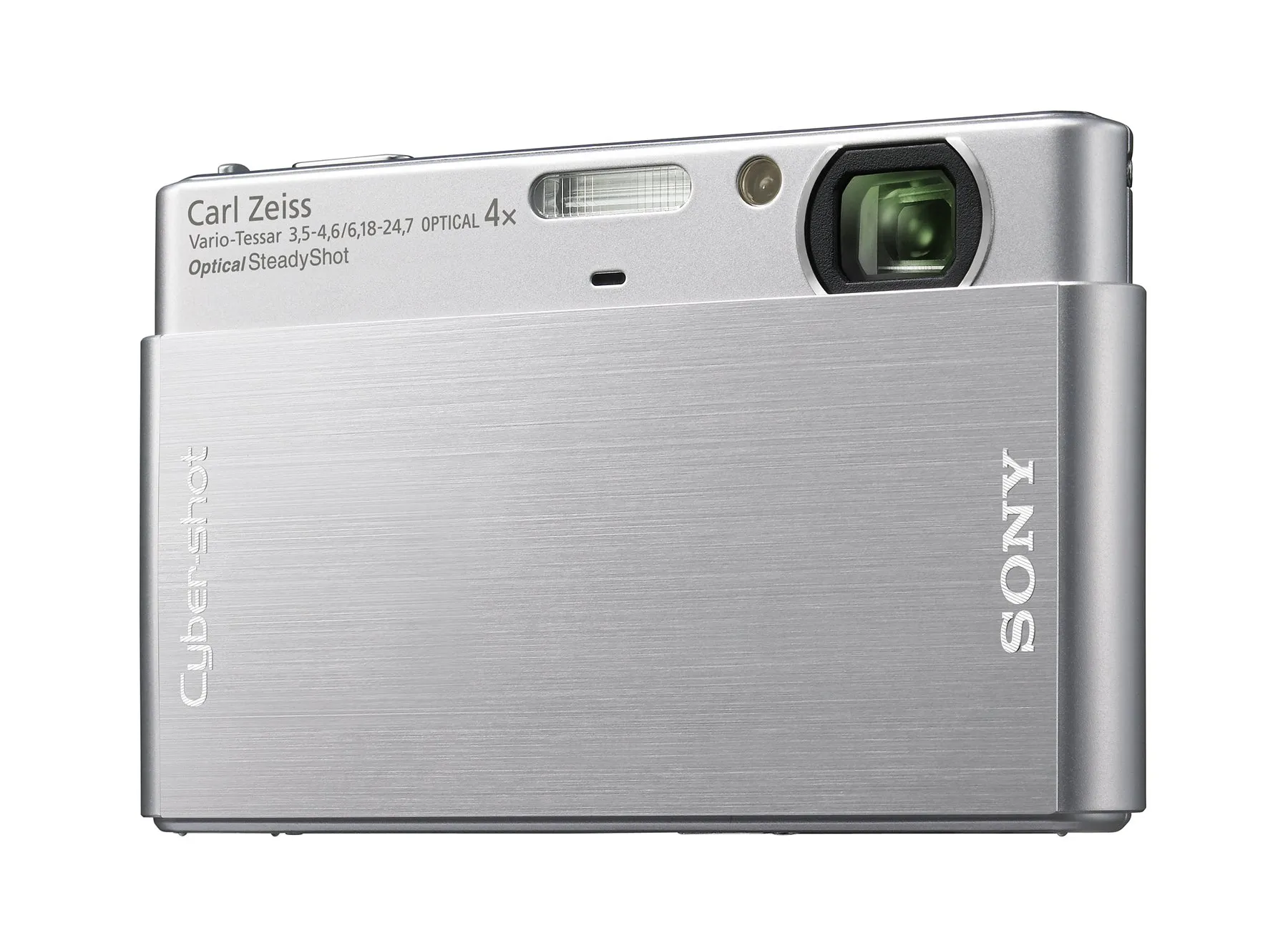 Sony Cybershot DSC-T77 10.1MP Digital Camera Silver with 4x Optical Zoom & SteadyShot Stabilization