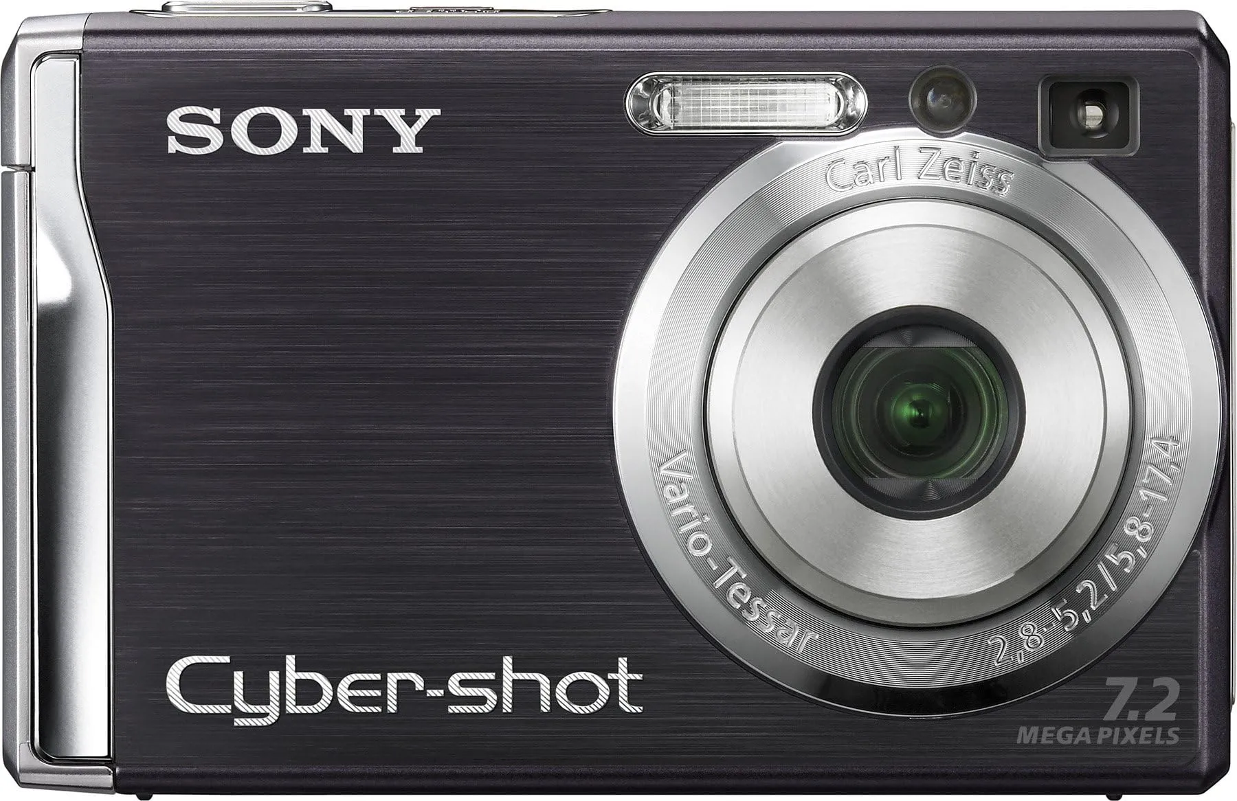 Sony Cybershot DSC-W80 7.2MP Digital Camera with 3x Optical Zoom - Black (Renewed)