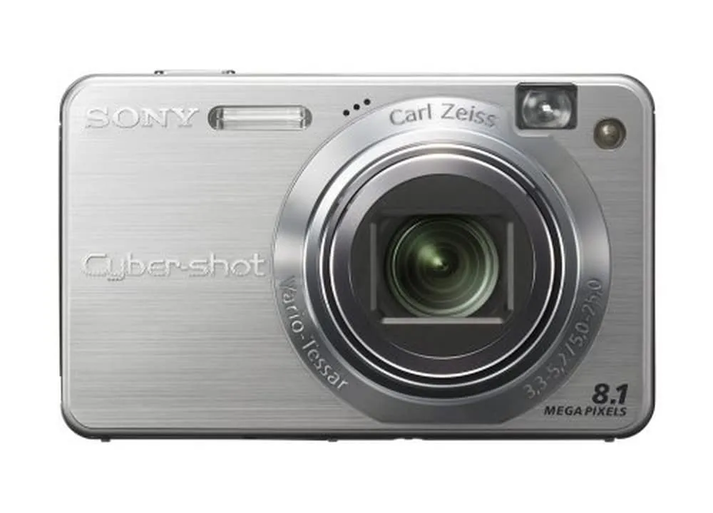 Sony Cybershot DSCW150 8.1MP Camera Silver with 5x Optical Zoom, Smile Shutter, Anti-Blur