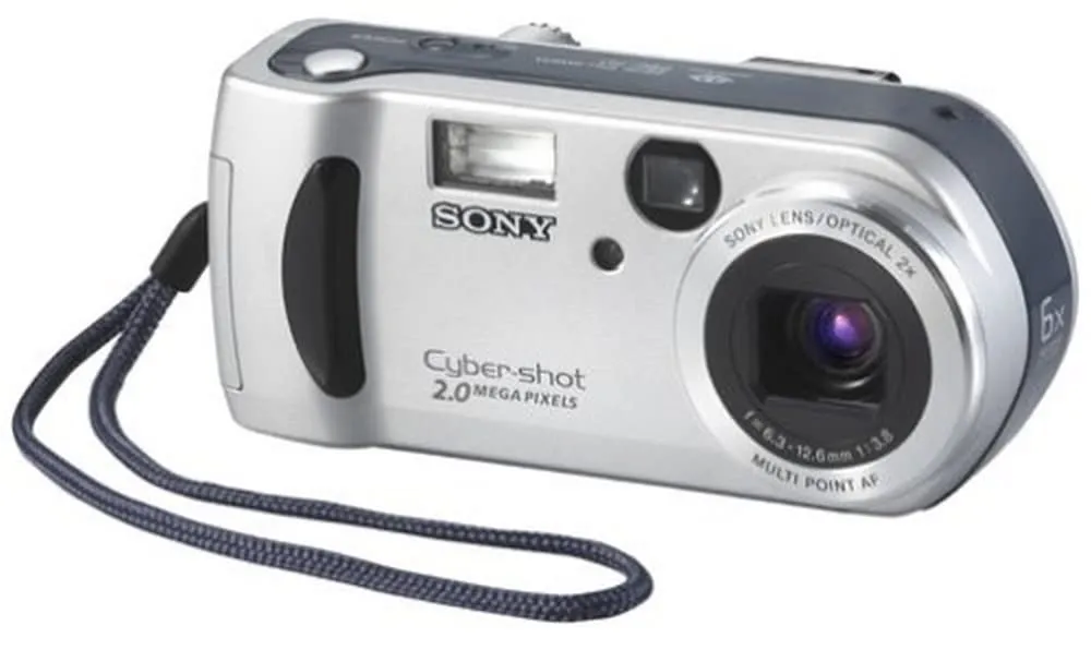 Sony DSCP51 Cyber-shot 2MP Digital Camera with 2x Optical Zoom, Compact Design