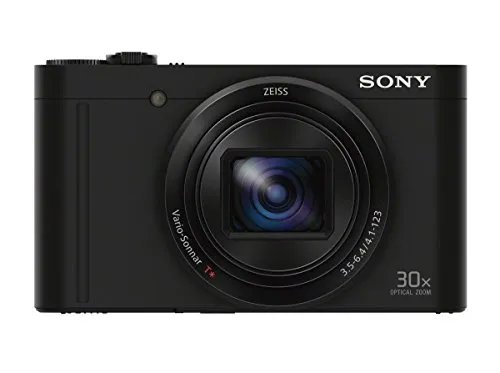 Sony DSCWX500/B Digital Camera - 30x Optical Zoom, 18.2MP, 3-Inch LCD, Black