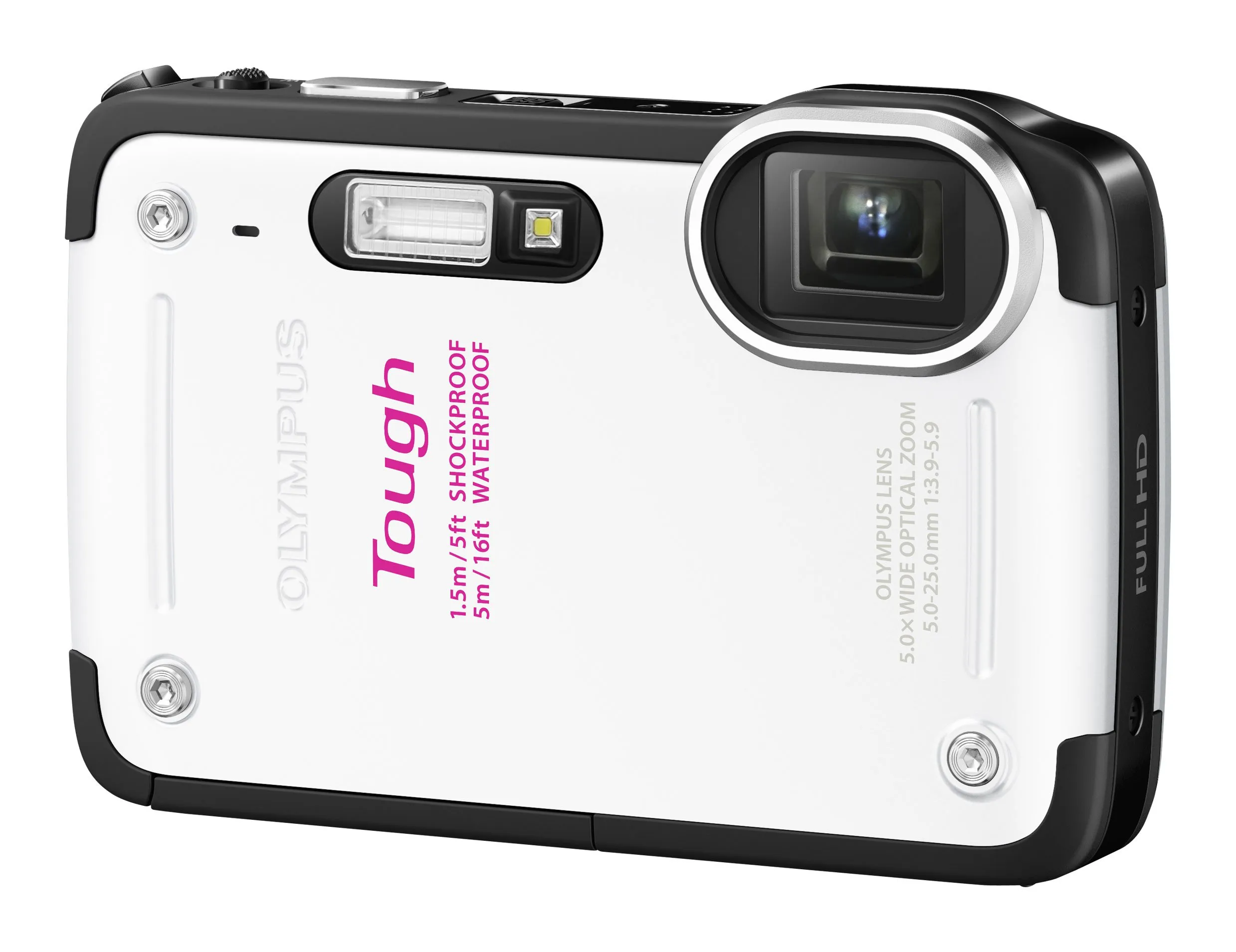 TG-620 White 12.0 MP Digital Camera with 5x Wide Zoom - International Version