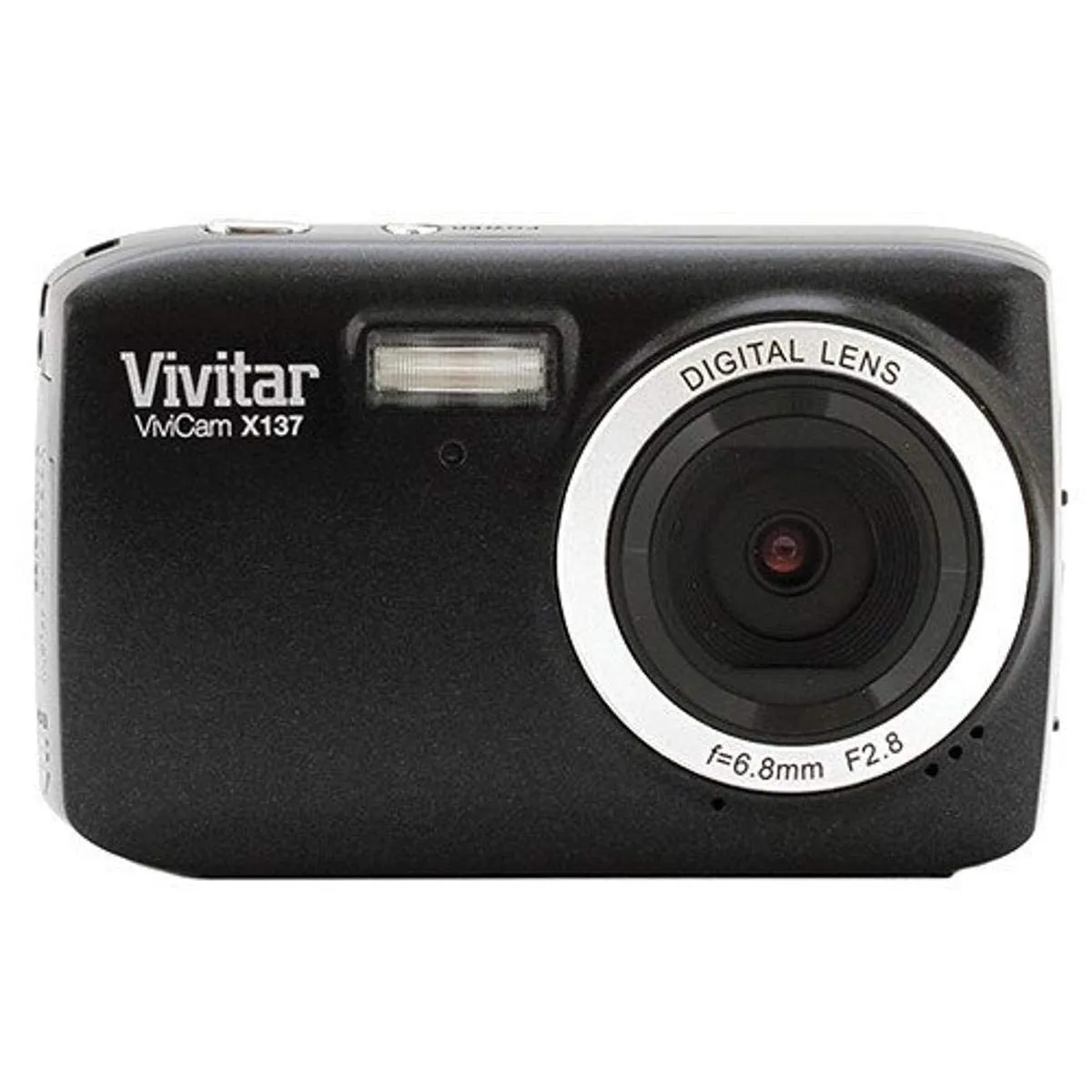 Vivitar VX137-BLK 12.1MP Digital Camera - 2.4' Touchscreen, Anti-Shake, Black Body Only